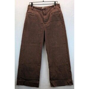 DU/ER High Rise Wide Legged Pants Brown Women's Size 32x28
